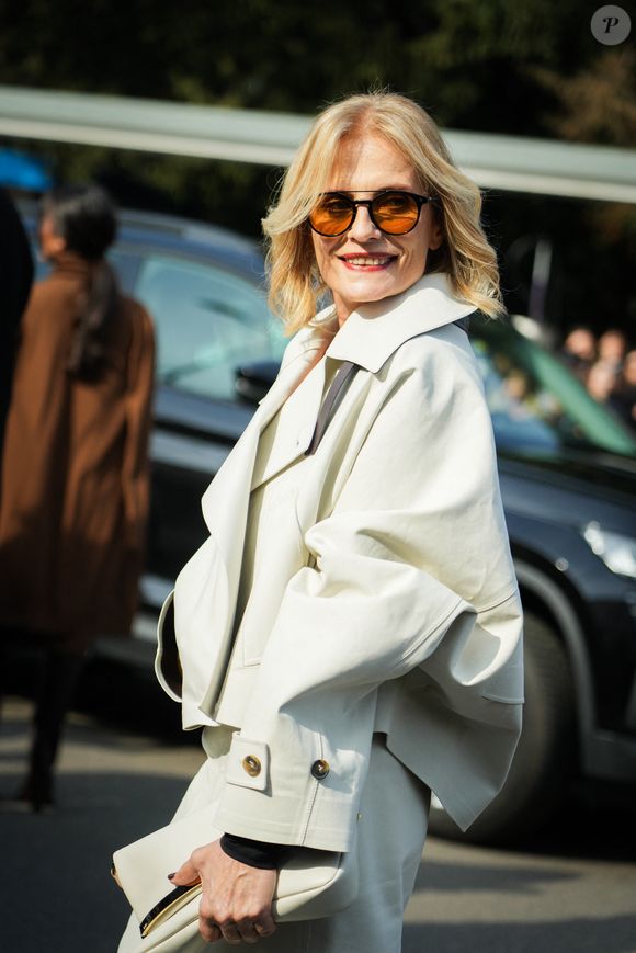 Isabella Ferrari au Tod’s fashion show pendant la Fashion Week de Milan le 28 février 2025 © Lucia Sabatelli/Bestimage