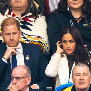 Le prince Harry et Meghan Markle assistent à la cérémonie d'ouverture des "Invictus Games Vancouver Whistler 2025" au Canada le 8 février 2025. Photo par Backgrid UK/ Bestimage
