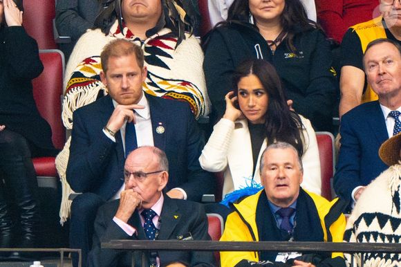 Le prince Harry et Meghan Markle assistent à la cérémonie d'ouverture des "Invictus Games Vancouver Whistler 2025" au Canada le 8 février 2025. Photo par Backgrid UK/ Bestimage