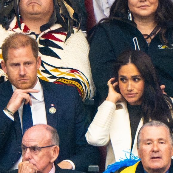 Le prince Harry et Meghan Markle assistent à la cérémonie d'ouverture des "Invictus Games Vancouver Whistler 2025" au Canada le 8 février 2025. Photo par Backgrid UK/ Bestimage