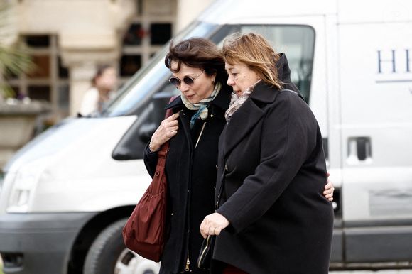 Michèle Bernier - Obsèques d'Isabelle Mergault à la Coupole du Père-Lachaise à Paris le 30 mars 2026. © Cyril Moreau - Dominique Jacovides / Bestimage