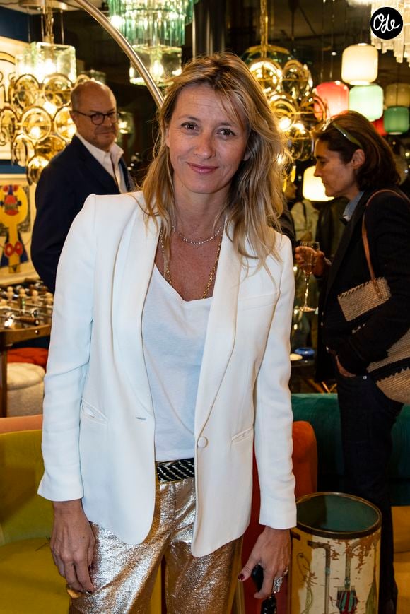 Sarah Lavoine - à l'ouverture de "L'atelier 55" dans le 7ème arrondissement de Paris, France, le 18 octobre 2018. © Pierre Perusseau/Bestimage
