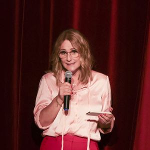 Daniela Lumbroso - Inauguration de la statue de cire de "Matthieu Chedid (Le chanteur M) " au musée Grévin à Paris le 11 septembre 2023. A la fin de l'inauguration il a chanté une chanson sur scène accompagné de son frère et de sa soeur ainsi que sa fille. © Jack Tribeca / Bestimage