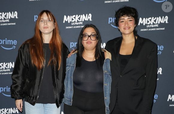 Melha Bedia et Alison Wheeler ont même des passions en commun : le karaoké... et l'enseigne Action !

Alison Wheeler, Melha Bedia et Shirine Boutella à l'avant-première de la série "Miskina la pauvre, saison 2" au cinéma Max Linder à Paris le 24 septembre 2024. © Coadic Guirec/Bestimage