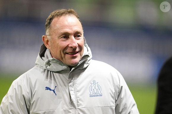 Jean Pierre Papin (OM) - Match de Ligue 1 Uber Eats "Troyes - Marseille(0-2)" au stade de l'Aube, le 11 janvier 2023. JB Autissier / Panoramic / Bestimage