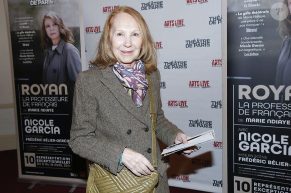 Exclusif - Nathalie Baye - Générale de la pièce "Royan, la professeur de Français" au théâtre de Paris le 17 avril 2024. © Borde / Rindoff / Bestimage