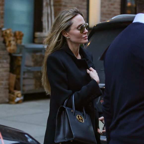 New York, NY  - Angelina Jolie très élégante avec son sac noir Dior.


Photo : Backgrid USA / Bestimage