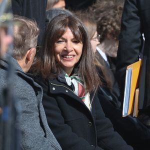 Anne Hidalgo - Hommage national rendu à l'ancien Premier ministre français Lionel Jospin à l'Hôtel des Invalides à Paris le 26 mars 2026. Dominique Jacovides/Bestimage