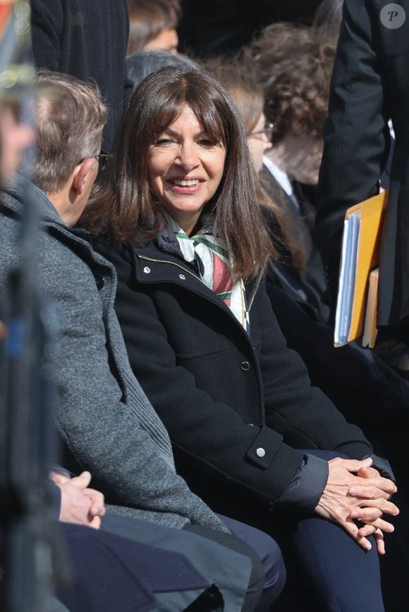 Anne Hidalgo - Hommage national rendu à l'ancien Premier ministre français Lionel Jospin à l'Hôtel des Invalides à Paris le 26 mars 2026. Dominique Jacovides/Bestimage