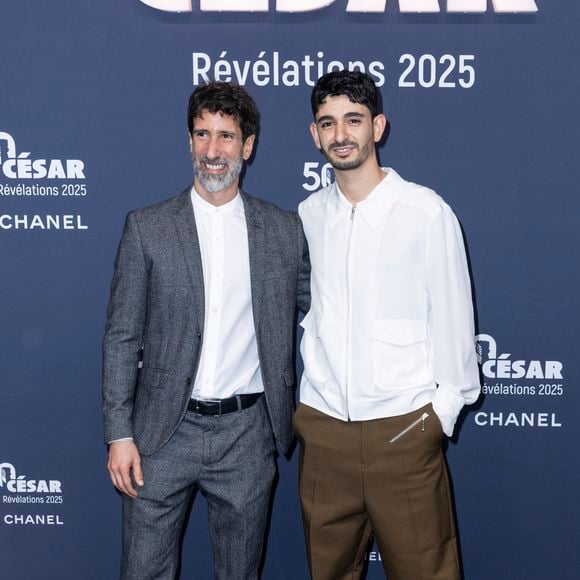 Karim Bensalah et  Hamza Meziani - Photocall de la soirée "Cesar Révélations 2025" au Trianon à Paris le 20 janvier 2025.

© Olivier Borde / Bestimage