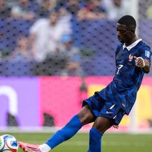 Ousmane Dembele of France passes the ball during a FIFA Men’s World Cup 2026 Group Stage football match between France and Iraq at Philadelphia Stadium, in Philadelphia on June 22th 2026 © PsnewZ / Bestimage