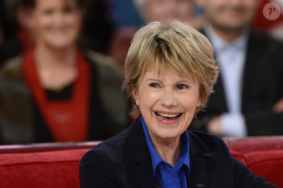 Miou-Miou - Enregistrement de l'émission "Vivement Dimanche" à Paris le 4 Fevrier 2015. L'émission sera diffusée le 08 Fevrier. Invité principal Miou-Miou COADIC GUIREC / BESTIMAGE