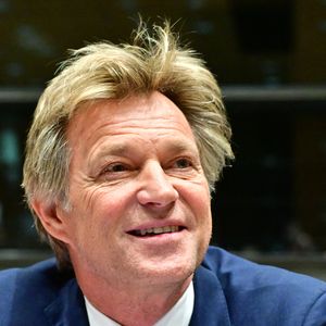 Audition de Laurent Delahousse, journaliste et présentateur de télévision, par la commission d'enquête "Audiovisuel public" à l'Assemblée Nationale à Paris, France, le 2 février 2026. © Christian Liewig/Bestimage