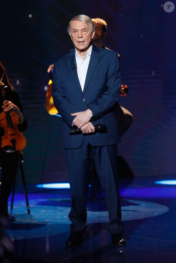 Salvatore Adamo - Enregistrement de l'émission "La boîte à secrets 15", au Studio 128 à Saint Denis, présentée par F.Bollaert et diffusée le 17 février 2023 sur France 3
© Christophe Clovis / Bestimage