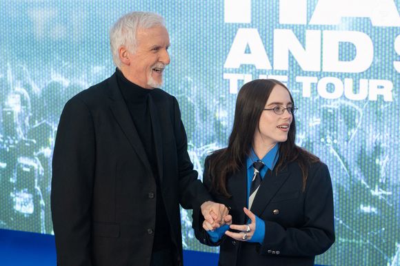 Billie Eilish et James Cameron à la première du film "Billie Eilish Hit Me Hard and Soft : The Tour Live in 3D" le 28 avril 2026 à Londres, Angleterre. © STARMAX / BESTIMAGE