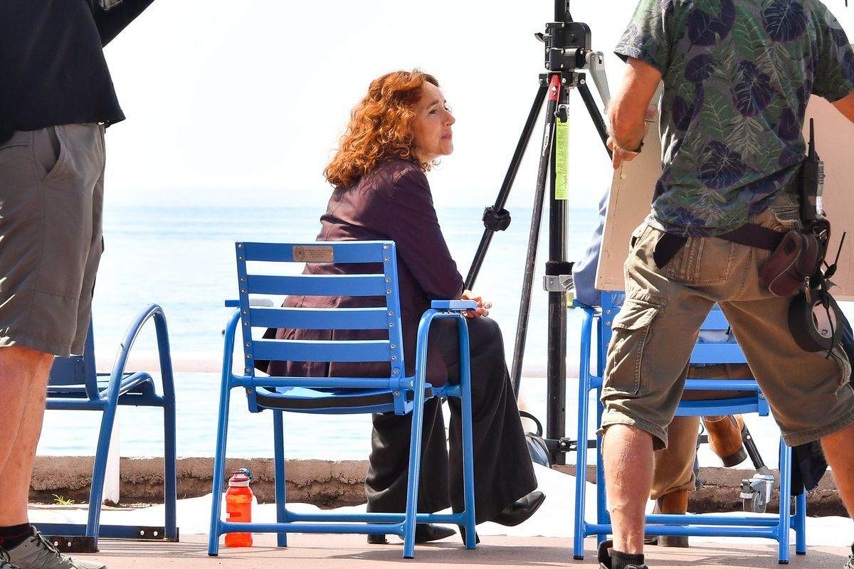Photo : Isabel Otero et Hubert Roulleau sur le tournage de la série ...