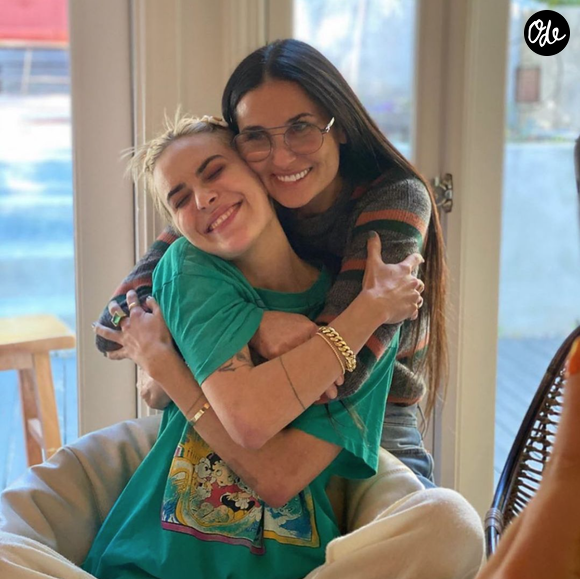 Tallulah Willis et sa mère, Demi Moore. Février 2020.
