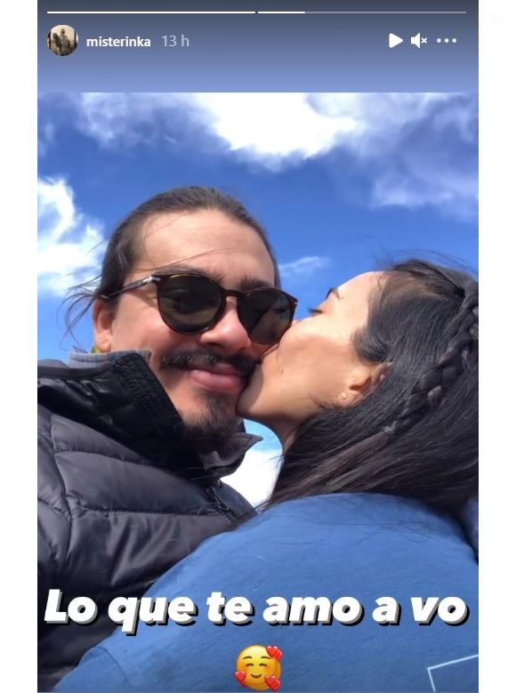 Inca, le fils de Florent Pagny, avec sa compagne sur Instagram.