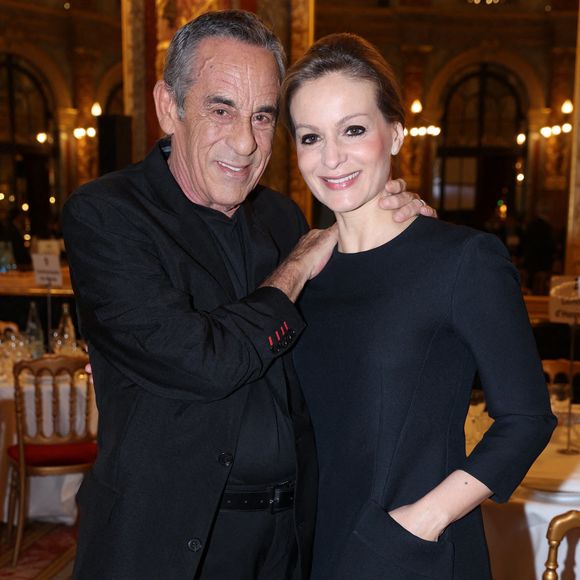 Exclusif - Thierry Ardisson et son épouse Audrey Crespo-Mara célèbrent son 74e anniversaire lors du " Grand prix des Agences de l'année - Dîner des Rois Mages " organisé à l'hôtel InterContinental Opéra le 06 janvier 2023 à Paris, France. Photo by Jerome Dominé/ABACAPRESS.COM