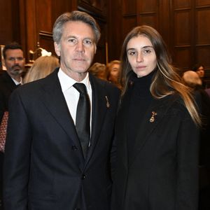 Emanuele Filiberto di Savoia (Le prince Emanuele Filiberto de Savoie, prince de Venise et de Piémont, duc de Savoie), Vittoria di Savoia (Vittoria de Savoie, princesse de Carignan et marquise d'Ivrée) à l’occasion du premier anniversaire du décès du prince Victor Emmanuel, prince de Naples, en la basilique de Superga à Turin, Italie, le 1er février 2025. © Max Montingelli/SGP/Bestimage