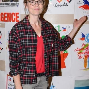 Isabelle Carre assiste à la conférence de presse lors du lancement de la campagne Pauvreté Précarité au siège du Secours Populaire français à Paris le 7 septembre 2022, France. Photo by Laurent Zabulon/ABACAPRESS.COM