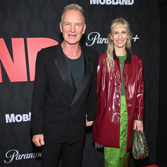 Sting et Mickey Sumner à la première de la série télévisée MobLand au SVA Theater de New York City, New York, Etats-Unis, le 30 avril 2025. © NDZ/Starmax/Bestimage