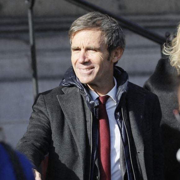 David Pujadas - Sorties des obsèques de Etienne Mougeotte en l'église Saint-François-Xavier à Paris. Le 13 octobre 2021
© Jacovides-Clovis / Bestimage