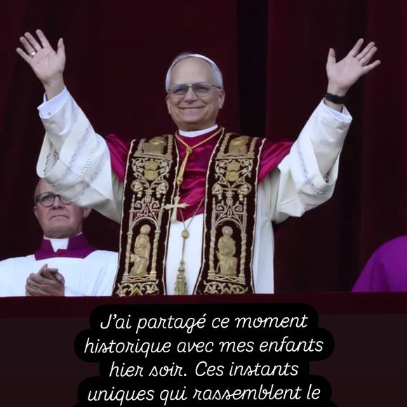 "J'ai partagé ce moment historique avec mes enfants hier soir. Ces instants uniques qui rassemblent le monde quelques instants me bouleversent. Ils font juste du bien. Un élan d'espoir avant de reprendre sa vie"
Faustine Bollaert a découvert le visage du nouveau pape avec ses enfants Abbie et Peter, un moment historique vécu en famille