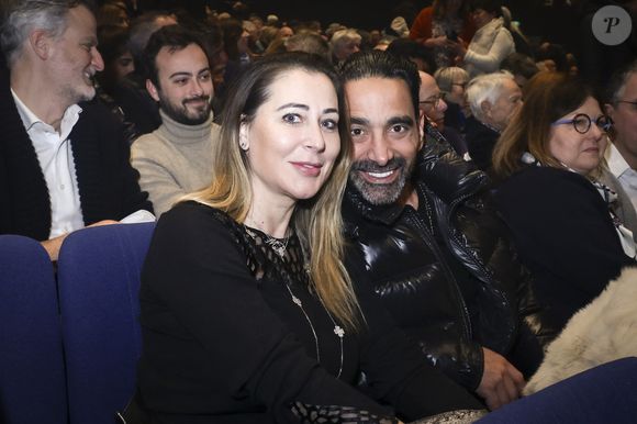 Magali Berdah et Stephane Teboul au concert d’Enrico Macias pour sa tournée La Fête Continue ! dans la salle de spectacle Le Dôme de Paris - Palais des Sports à Paris, France, le 15 mars 2025. © Jack Tribeca/Bestimage