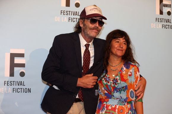 Romane Bohringer et Philippe Rebbot à la projection des trois premiers épisodes de la fiction "L’amour flou" lors de la 23ème édition du Festival de la Fiction tv de la Rochelle 2021 à La Rochelle, France, le 15 septembre 2021.

© Jean-Marc Lhomer/Bestimage