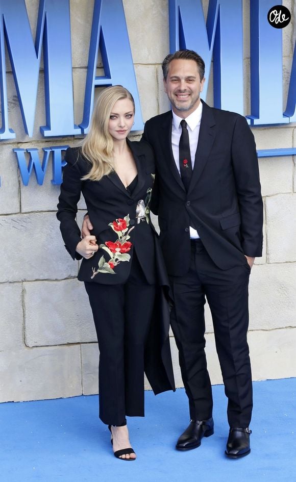 Amanda Seyfried et Thomas Sadoski à la première de "Mamma Mia! Here We Go Again" au cinéma Eventim Apollo à Londres, le 16 juillet 2018.

© Bestimage