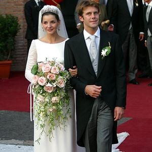 Le couple formé par Emmanuel Philibert de Savoie et Clotilde Courau s'est dit oui en Italie en 2003.

Mariage du Prince Emmanuel Philibert de Savoie et de Clotilde Courau à Rome, Italie, le 25 septembre 2003. Photo Roberto Monaldo/La Presse/Abaca