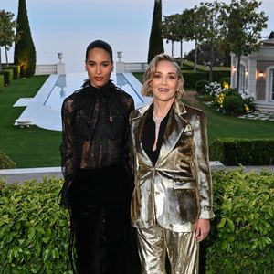 Exclusif - Sharon Stone - Dîner de charité "Knights of Charity" au Château de la Croix des Gardes à Cannes le 20 mai 2026. © Bruno Bebert / Bestimage
