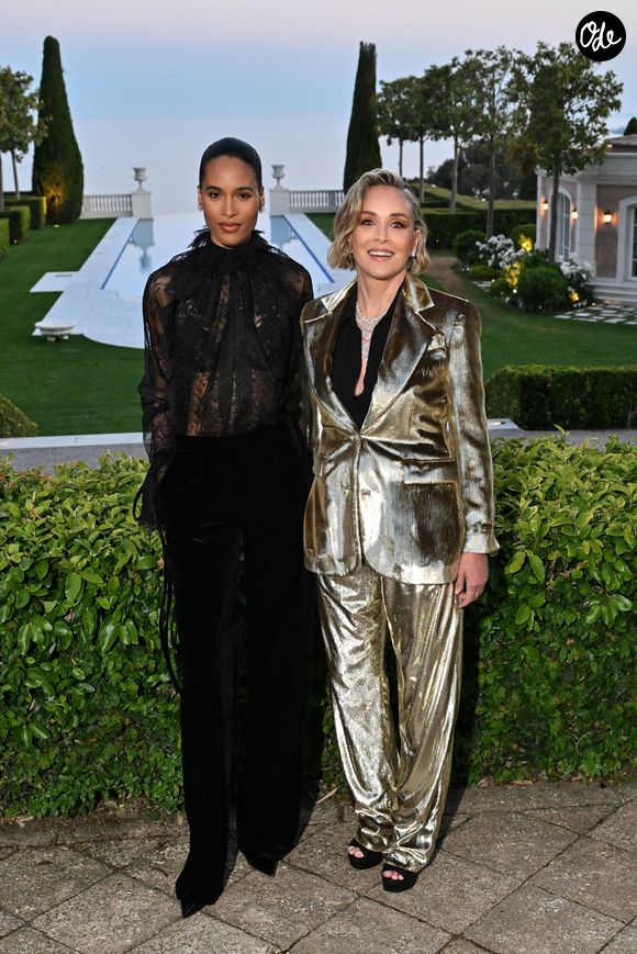 Exclusif - Sharon Stone - Dîner de charité "Knights of Charity" au Château de la Croix des Gardes à Cannes le 20 mai 2026. © Bruno Bebert / Bestimage