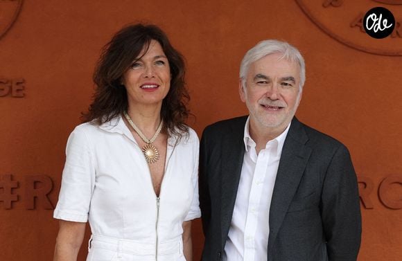 Catherine Bancarel et son mari Pascal Praud au village des Internationaux de France de tennis de Roland Garros 2024 à Paris le 7 juin 2024.

© Jacovides-Moreau/Bestimage