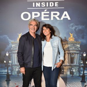 Estelle Denis et son compagnon Raymond Domenech - Les célébrités à la première de l'escape game grandeur nature "Inside Opéra" au Palais Garnier à Paris, France, le 4 juin 2018. © Veeren/Bestimage