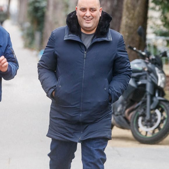 Jérôme Commandeur - Arrivées à l'enregistrement de l'émission "Vivement Dimanche" présentée par M. Drucker et qui sera diffusée le 18 février sur France 3 au Studio Gabriel à Paris, FRance, le 6 février 2024. © Christophe Clovis/Bestimage