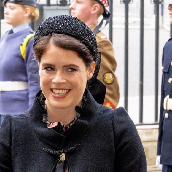 La princesse Eugenie d'York lors du service d'action de grâce en hommage au prince Philip, duc d'Edimbourg, à l'abbaye de Westminster à Londres, Royaume Uni, le 29 mars 2022. Le prince Philip, duc d'Edimbourg, est décédé le 9 avril 2021. 
Royalportraits Europe/Bernard Rubsamen