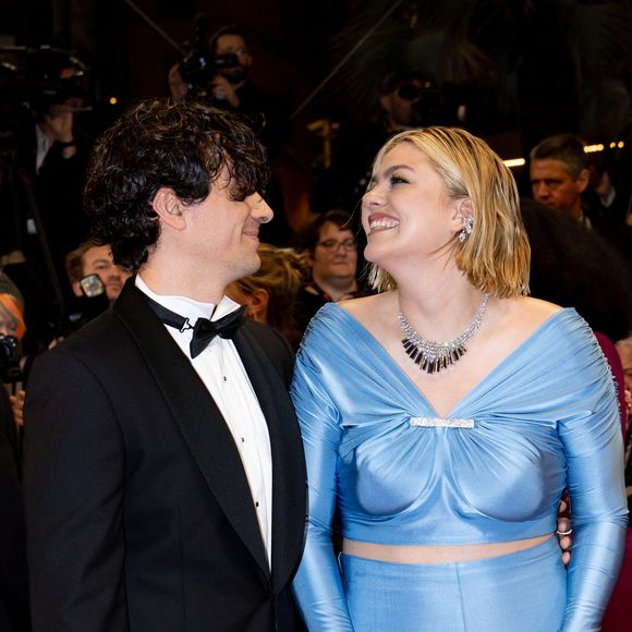 Florian Rossi et sa compgane Louane Emera - Montée des marches du film « The Idol » lors du 76ème Festival International du Film de Cannes, au Palais des Festivals à Cannes. Le 22 mai 2023
© Jacovides-Moreau / Bestimage