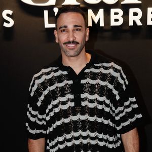 Exclusif - Adil Rami - Avant-première du docu-série "Clarisse, dans l'ombre des stars" produit par Mediawan et porté par Clarisse Castan et qui sera diffusé sur 6Ter et Netflix en fin de mois au siège social de Médiawan à Paris, France, le 01 juillet 2025. © Christophe Clovis / Bestimage
