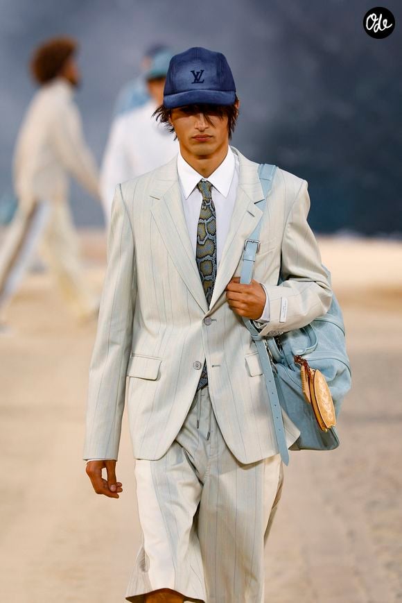 Défilé de mode Louis Vuitton Prêt à Porter Collection Homme Printemps/Été 2027 lors de la Fashion Week de Paris, à la Cité Internationale Universitaire de Paris, France, le 23 juin 2026. © Bestimage