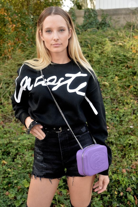 Le prénom du bébé d'Ilona Smet n'a pas été dévoilé. Ilona Smet - Front Row du défilé Lacoste Collection Prêt-à-Porter Printemps/Eté 2020 lors de la Fashion Week de Paris, le 1er octobre 2019. © Veeren Ramsamy-Christophe Clovis/Bestimage