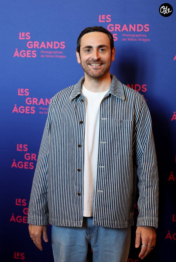 Camille Combal - Vernissage de l'exposition "Les grands âges", photographies de Nikos Aliagas au musée de l'Homme à Paris le 7 avril 2026. © Dominique Jacovides/Bestimage