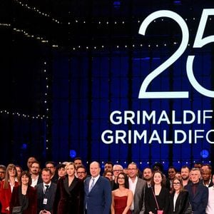 Le prince Albert II de Monaco et la princesse Charlene ont célébré les 25 ans du Grimaldi Forum et inauguré l'extension de l'espace d'exposition accompagné par M. Pierre André Chiappori représentant le ministre d'Etat de la Principauté, M. Henri Fissore, le président du Grimaldi, et de Mme Sylvie Biancheri, la directrice générale, à Monaco le 16 janvier 2025. © Bruno Bebert/Bestimage