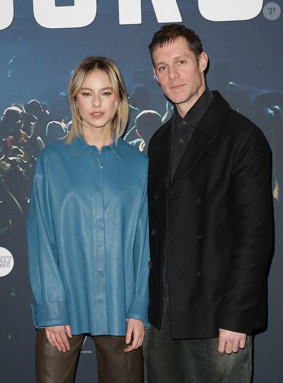 Marion Barbeau et Christophe Montenez - Avant-première de la série "Gourou" au cinéma Pathé Palace à Paris le 26 janvier 2026. © Coadic Guirec/Bestimage
