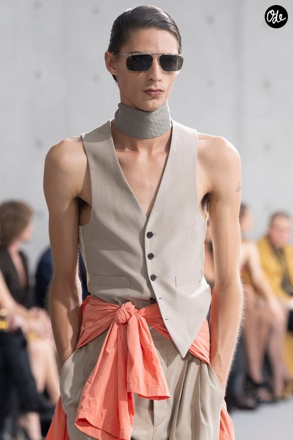 Défilé de mode homme Saint Laurent Printemps/Eté 2027 dans le cadre de la Fashion Week de Paris le 23 juin 2026.

© Bestimage