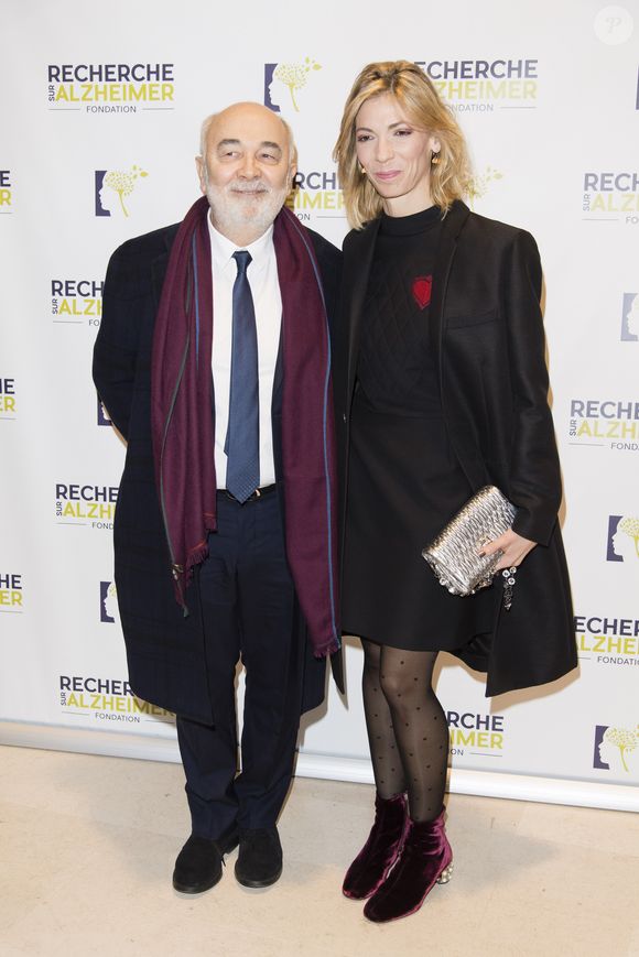 Gérard Jugnot et sa femme Patricia Campi - People au concert du 13ème Gala 2018 de l'Association pour la Recherche sur Alzheimer à la salle Pleyel à Paris le 12 février 2018. L’intégralité des bénéfices de cette soirée servira à financer la recherche sur la maladie d’Alzheimer. © Coadic Guirec-Pierre Perusseau/Bestimage