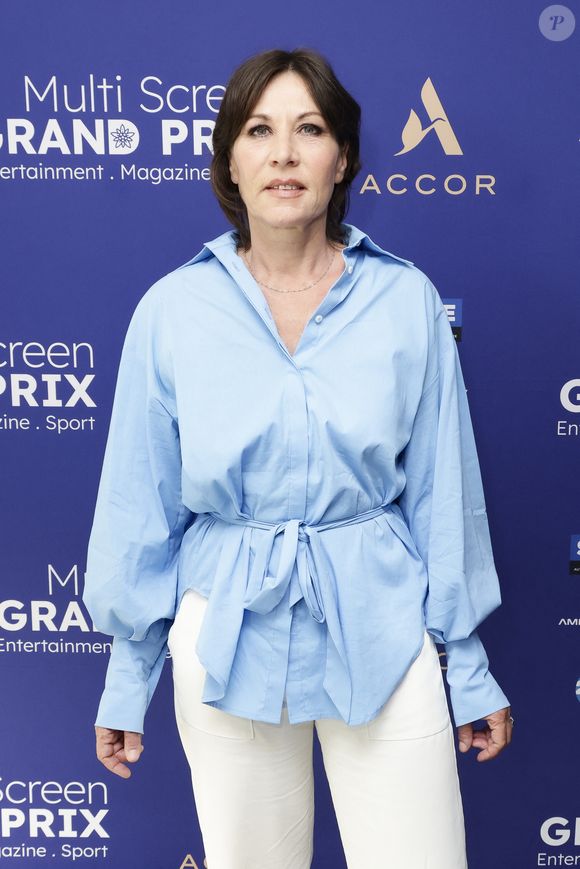 Exclusif - Mathilde Seigner - Première édition du Multi Screen Grand Prix : une célébration inédite de la création audiovisuelle française dans le cadre prestigieux du Pullman Paris Tour Eiffel Paris le 12 juin 2025 - © Jack Tribeca / Bestimage