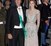 Le prince Emmanuel Philibert de Savoie et la princesse Clotilde de Savoie (Clotilde Courau) - Arrivee des invites au diner de gala organise au Palais Grand-Ducal, a l'occasion du mariage du prince Guillaume de Luxembourg et la comtesse Stephanie de Lannoy a Luxembourg, le 19 octobre 2012. GTRES / BESTIMAGE