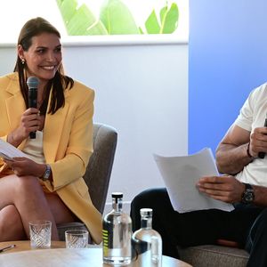 Une conférence sur le thème de la création de nouveaux horizons entre sport et divertissement avec Adil Rami, Sarah Ourahmoune, Allison Pineau et Inès Lagdiri-Nastasi au Loft Akili Mirari - Hôtel Five Seas à Cannes le mardi 19 mai 2026. © Romain Doucelin / Bestimage